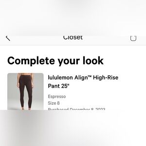 lululemon athletica Align High-Rise Leggings - Espresso